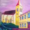 Malerei, Alexanderkirche, Acryl auf Leinwand, 80 x 100 cm