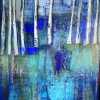 Malerei, Gespensterwald, Acryl auf Leinwand, 100x120 cm