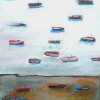 Malerei, Boote I, Acryl auf Leinwand, 100x120 cm