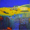 Malerei, Fette Farbe I,  Acryl auf Leinwand,100 x 100 cm